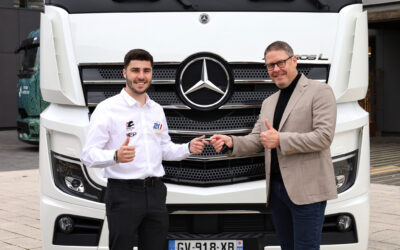 Téo Calvet ambassadeur Mercedes-Benz Trucks France